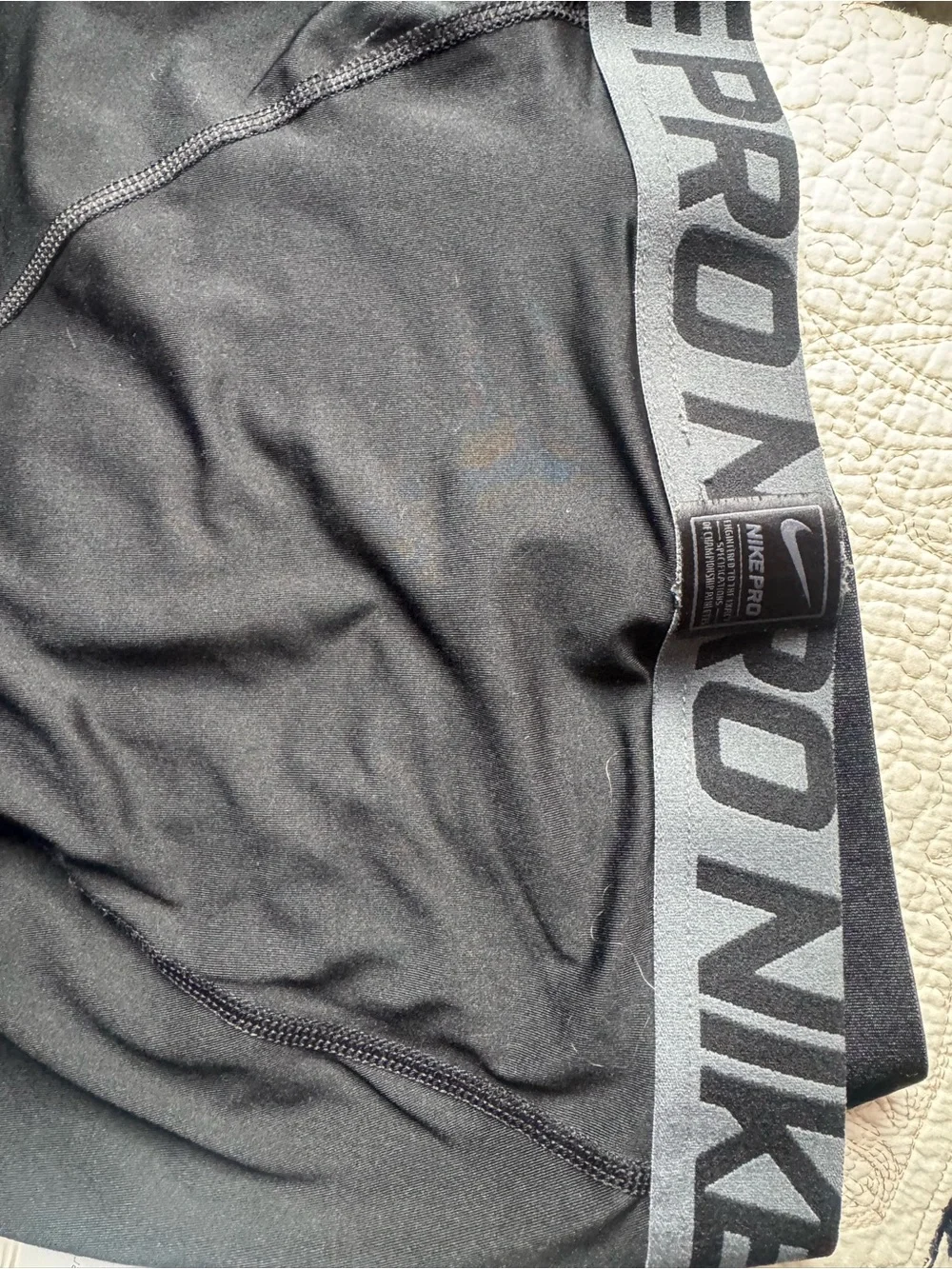 Nike Men's Black and Gray Compression Base Layer Tights Duo